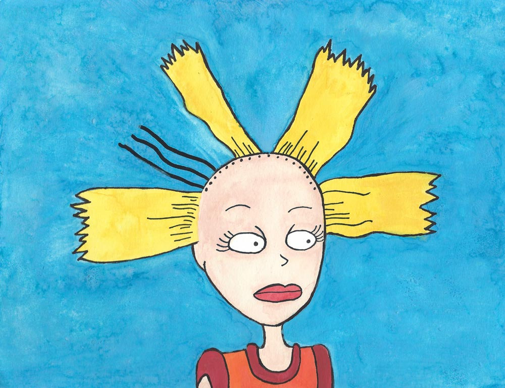 Rugrats Blonde Hair Parted - wide 7